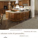 Cucina classica legno con penisola rotonda offerta Sicilia Catania